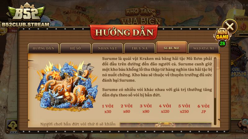 Các quy tắc bắn cá tại cổng game B52 Club
