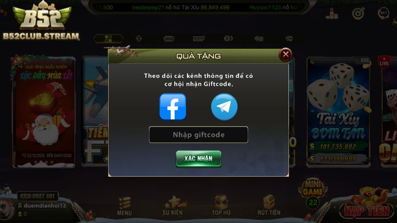 Cách áp dụng mã code B52 Club cho người mới