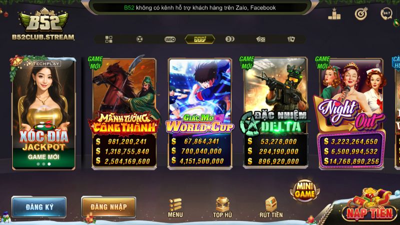 Game nổ hũ tại cổng game B52 Club, dễ dàng săn tiền tỷ