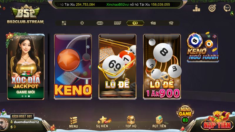 Lô đề  B52 Club, Sân chơi lô đề online xanh chín