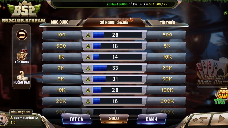 Mẹo game bài B52 Club giúp thắng to