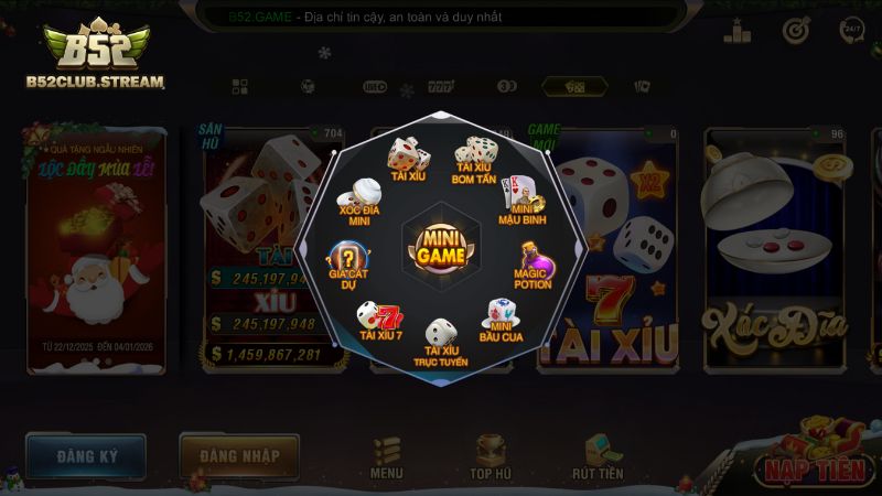 Mini game  đa dạng, giao diện dễ chơi, dễ dàng chiến thắng